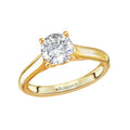 Orbelle Solitaire Semi-Mount Diamond Ring in 14K Yellow Gold