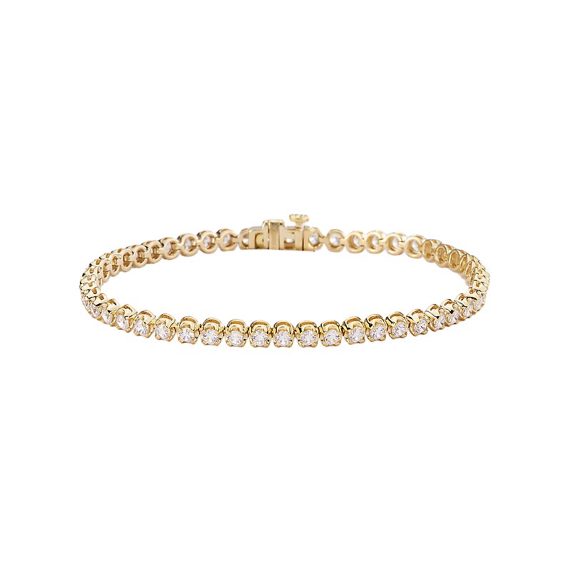 Luxora 14K Yellow Gold Lab Grown Diamond Tennis Bracelet - 3.0 Carat Total Weight