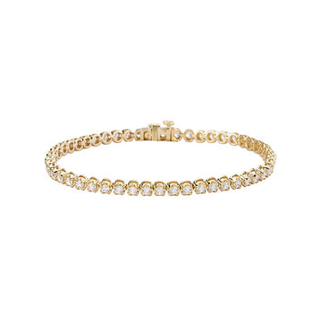 Luxora 14K Yellow Gold Lab Grown Diamond Tennis Bracelet - 3.0 Carat Total Weight