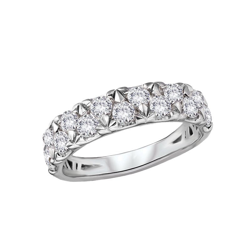 Luxora 14K White Gold Ladies Fashion Ring with Lab Grown Diamonds