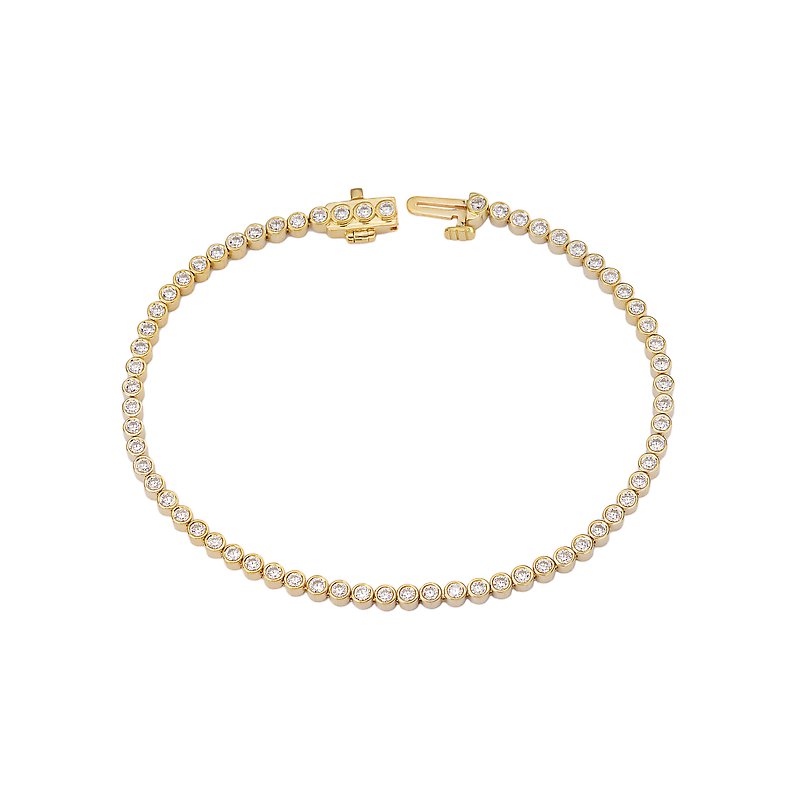 Luxora 14K Yellow Gold Lab Grown Diamond Tennis Bracelet