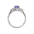 Luxora Tanzanite and Diamond Fashion Ring in 14K White Gold