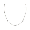 Luxora 14kt White Gold Triple Diamond Necklace - 1/3 Carat Total Weight