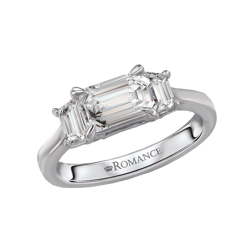 Orbelle 3 Stone Lab Grown Diamond Ring in 14K White Gold