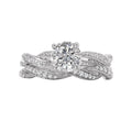Bandora 14K White Gold Semi-Mount Diamond Ring with Lab Grown Diamond
