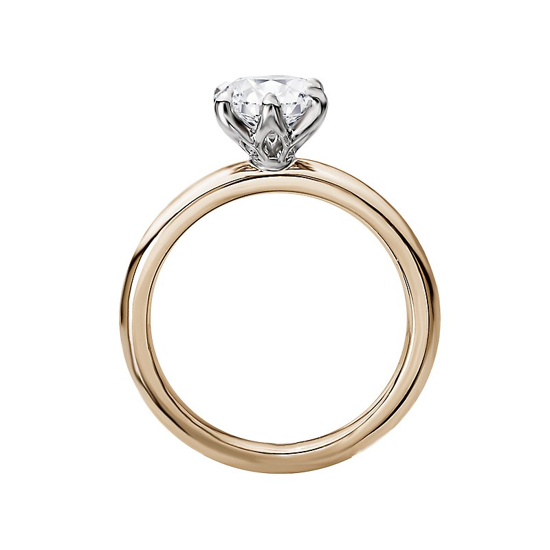 Kim Classics Solitaire Semi-Mount Diamond Ring in 14K Yellow Gold