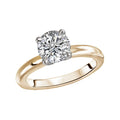 Kim Classics Solitaire Diamond Ring | 14kt Yellow Gold Semi-Mount