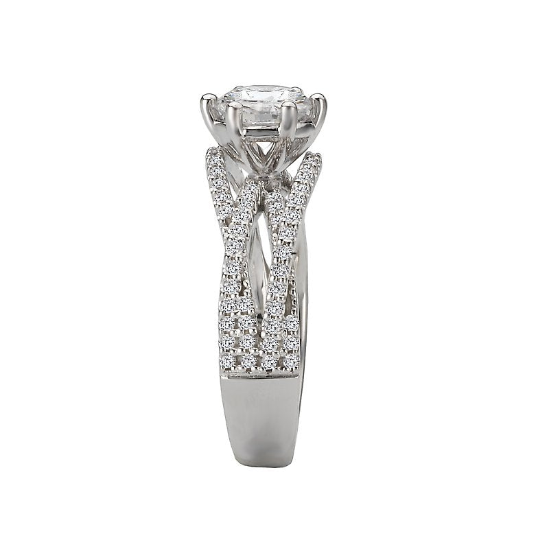 Orbelle Lab Grown Diamond Split Shank Semi-Mount Diamond Ring
