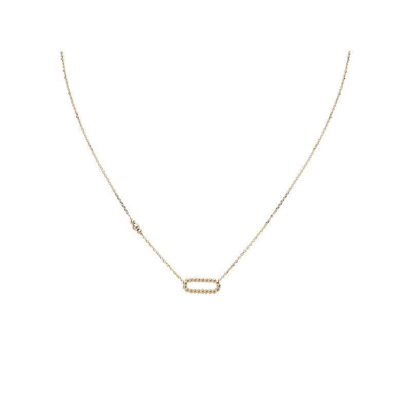 Luxora Italian 14kt Gold Paperclip Necklace | Adjustable Lariat Style