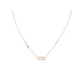 Luxora Italian 14kt Gold Paperclip Necklace | Adjustable Lariat Style