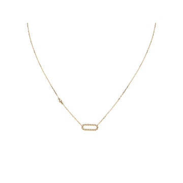 Luxora Italian 14kt Gold Paperclip Necklace | Adjustable Lariat Style