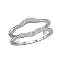 Glemera Diamond Wrap Guard Ring in 14K White Gold