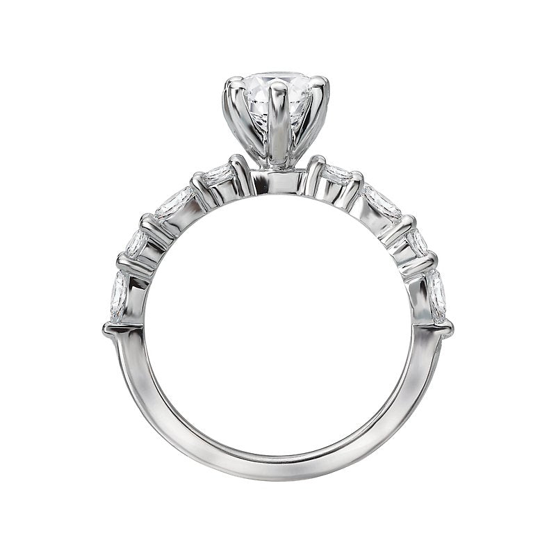 Bandora Orbelle Lab Grown Diamond Semi-Mount Ring in 14K White Gold