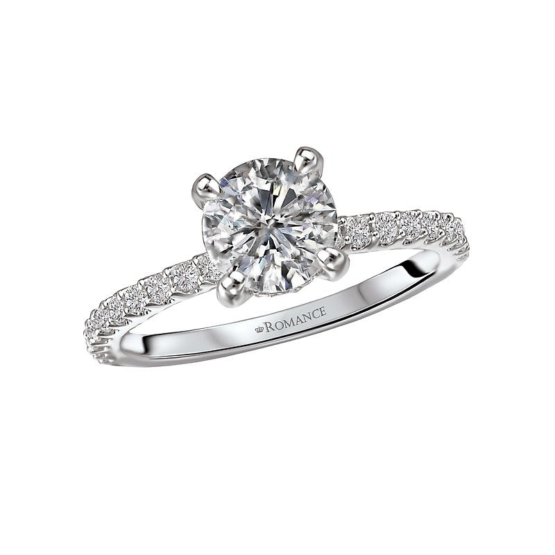 Bandora Orbelle White Gold Lab Grown Diamond Semi-Mount Engagement Ring