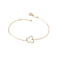 Luxora Italian 14kt Yellow Gold Butterfly Chain Bracelet