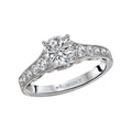 Orbelle Lab Grown Diamond Peg Head Semi-Mount Ring in 14K White Gold