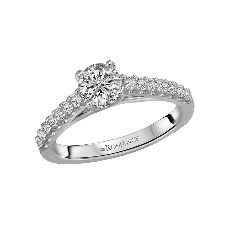 Orbelle Bandora 14K White Gold Diamond Engagement Ring