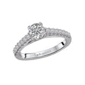 Orbelle Bandora 14K White Gold Diamond Engagement Ring