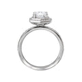 Orbelle Halo Semi-Mount Diamond Ring with Lab Grown Diamond in 14K White Gold