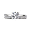 Orbelle White Gold Solitaire Semi-Mount Engagement Ring with Lab Grown Diamond