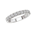 Aurenza Classics 14K White Gold Diamond Wedding Band - Round Cut 3/4 Carat Total Weight Size 6