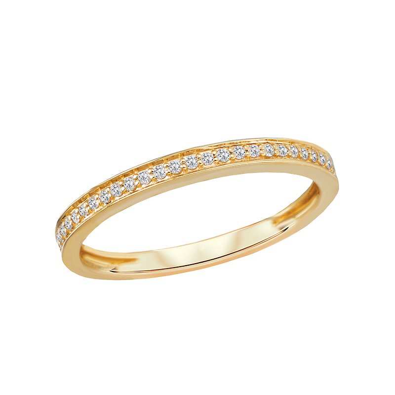 Luxora Ladies Diamond Stackable Band in 14K Yellow Gold