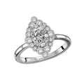 Orbelle Halo White Gold Semi-Mount Engagement Ring