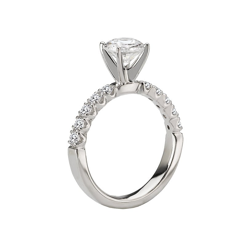 Orbelle Bandora 18K White Gold Diamond Engagement Semi-Mount Ring