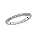 Orbelle Petite 14K White Gold Diamond Wedding Band - Straight Matching Bands