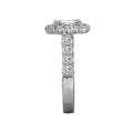 Orbelle Oval Halo Semi-Mount Lab Grown Diamond Ring in 14K White Gold