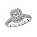 Orbelle Halo Diamond Ring Semi-Mount in 14K White Gold