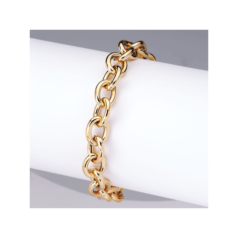 Luxora 14K Yellow Gold Cable Link Bracelet - Italian Fashion Jewelry