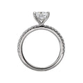 Orbelle White Gold Princess Cut Lab Grown Diamond Semi-Mount Ring