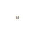 Luxora 14K Yellow Gold Cartilage Earring with 2mm Round Cubic Zirconia Stone