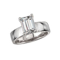 Orbelle 14K White Gold Hidden Halo Diamond Engagement Ring