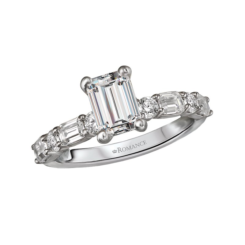 Bandora 14K White Gold Lab Grown Diamond Semi-Mount Engagement Ring