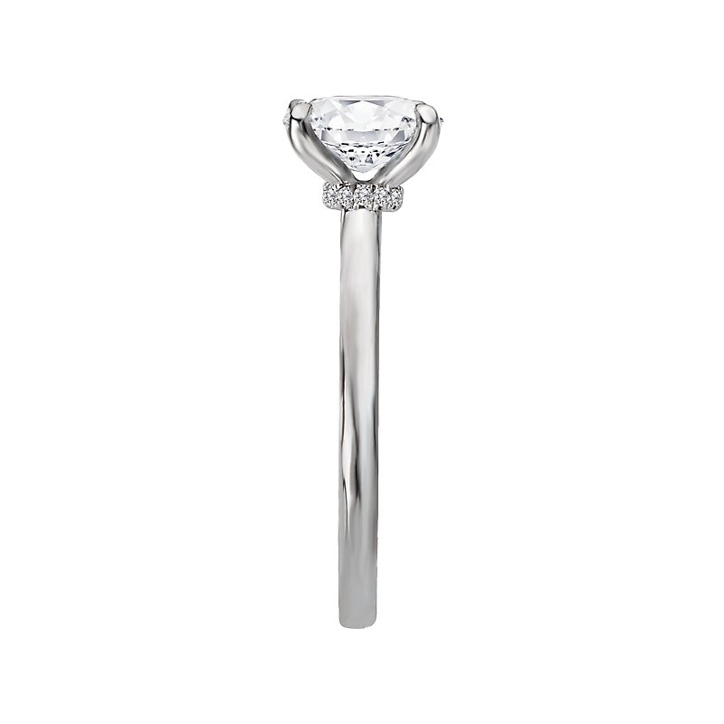 Orbelle White Gold Oval Solitaire Lab Grown Diamond Semi-Mount Engagement Ring