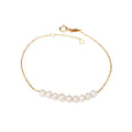 Luxora Italian 14kt Yellow Gold Freshwater Pearl Bracelet