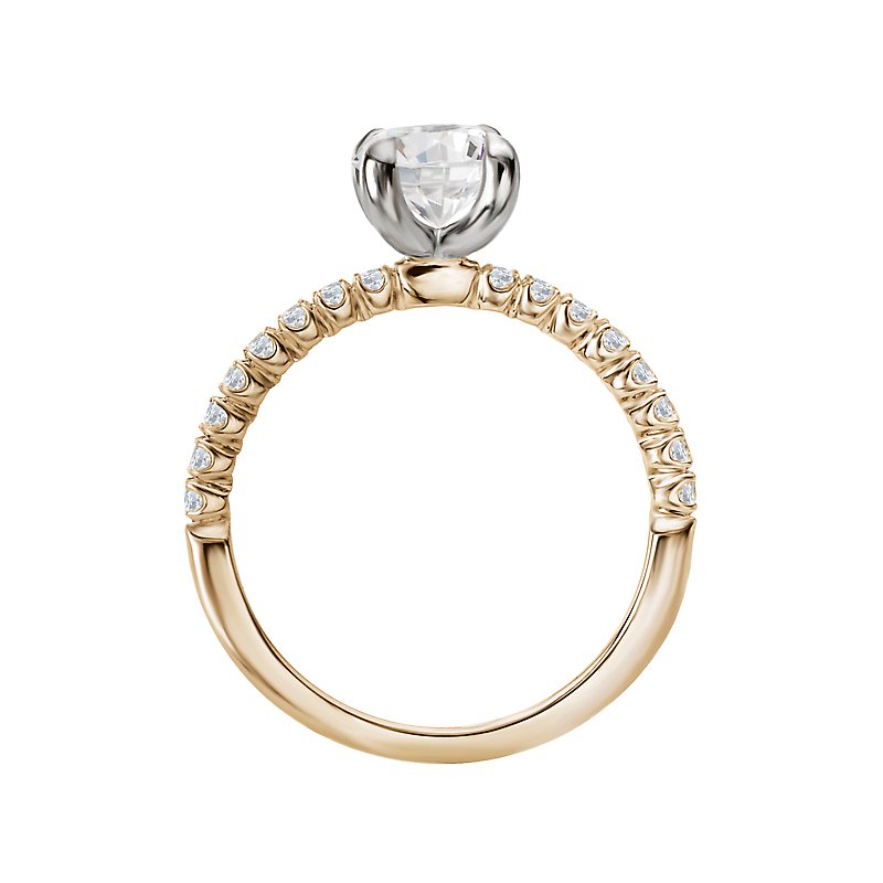 Orbelle Yellow Gold Lab Grown Diamond Semi Mount Engagement Ring