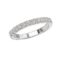 Aurenza Classics Diamond Ring Guard - 14K White Gold Wedding Band with Round Diamonds