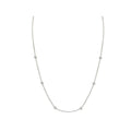 Luxora Ladies Diamond Necklace - 14kt White Gold Adjustable Lariat Style