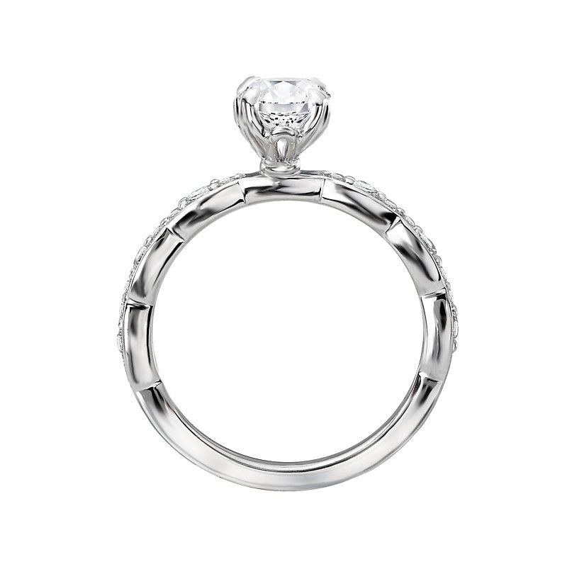 Bandora 14K White Gold Semi-Mount Diamond Ring - Orbelle Collection