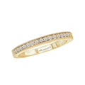 Orbelle Diamond Engagement Ring with Milgrain Detail in 14K White Gold