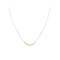 Luxora Italian 14kt Gold Triple Link Necklace - Adjustable 16-18 Inches
