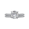 Orbelle Lab Grown Diamond Semi-Mount Engagement Ring in 14K White Gold