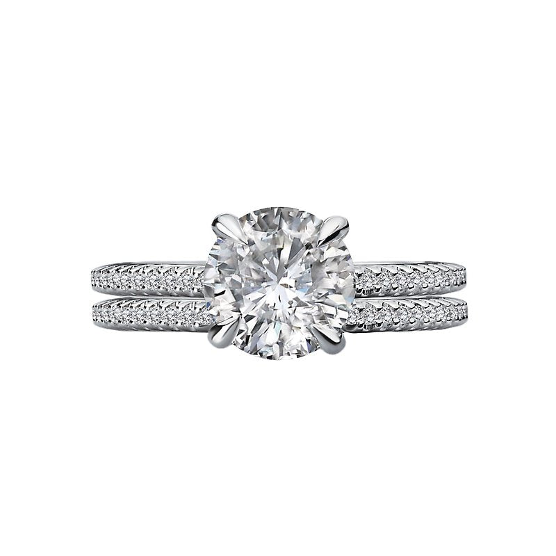 Orbelle Lab Grown Diamond Semi-Mount Engagement Ring in 14K White Gold