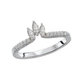 Glemera Diamond Nesting Wedding Band in 14K White Gold