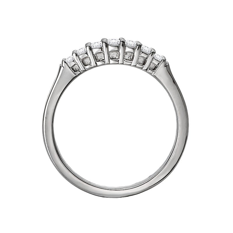 Luxora 14K White Gold Diamond Fashion Ring | Classic Baguette Cut Ladies Ring