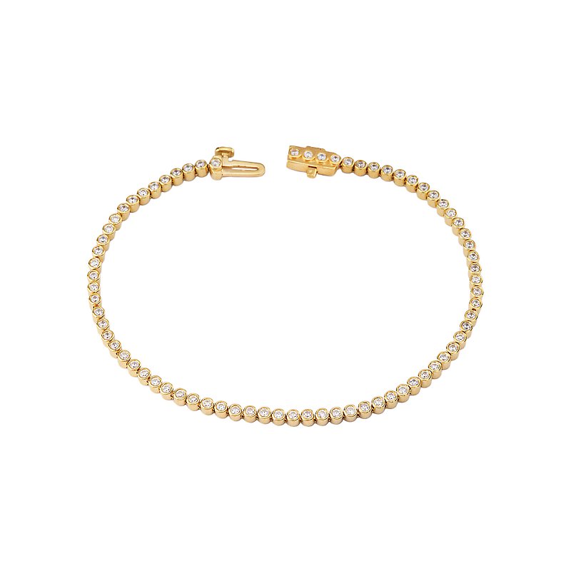 Luxora Lab Grown Diamond Tennis Bracelet in 14K Yellow Gold