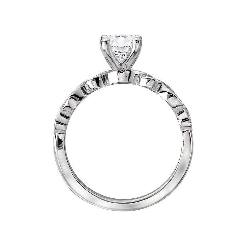 Bandora Orbelle White Gold Oval Diamond Semi-Mount Engagement Ring